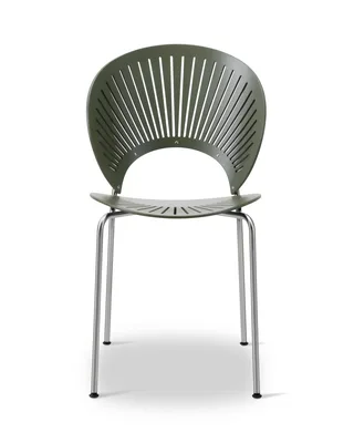 Trinidad de Fredericia en Beech khaki green, FSC Mix 70%, Chrome – photo du produit 7 sur 7