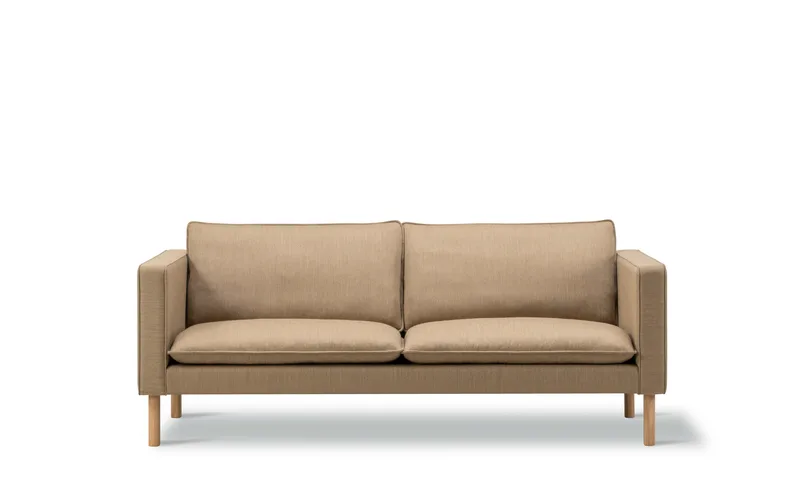 Jota Sofa on Legs, 2-pers., 185 cm by Fredericia in Mood 4104, Oak light oil, FSC Mix 70%, Arm cushions not included – product photo 4 of 4