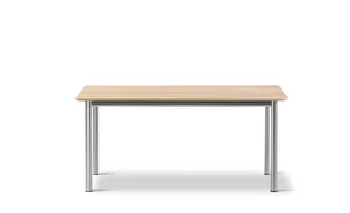 Plan Table 160 x 90 by Fredericia in Oak light oil, FSC Mix 70%, Brushed steel, 160 × 90 cm, height 73 cm – product photo 2 of 2