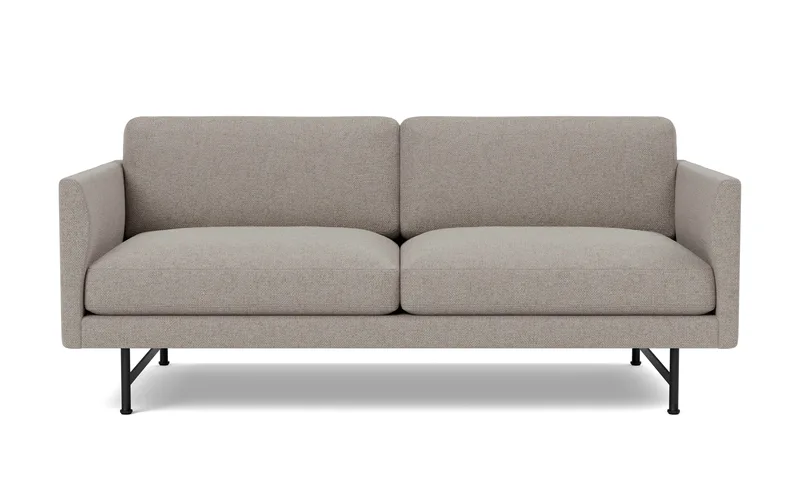 Calmo Sofa, 2 seater, 170 cm von Fredericia in Sunniva 717, Black – Produktfoto