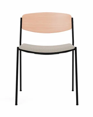 Lynderup Chair Seat upholstered by Fredericia in Connect 60147, Oak lacquer, FSC Mix 70%, Black lacquer – product photo 4 of 4