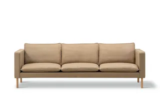 Jota Sofa on Legs, 3-pers., 231 cm by Fredericia in Mood 4104, Oak light oil, FSC Mix 70%, Arm cushions not included – product photo 2 of 2