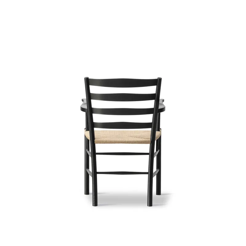 Klint Armchair by Fredericia in Natural paper cord, Oak black lacquer, FSC Mix 70% – product photo 3 of 5