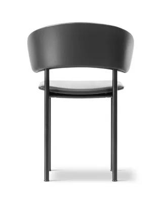 Plan Armchair van Fredericia in Leather Omni 301, Black, Black – productfoto 2 van 4