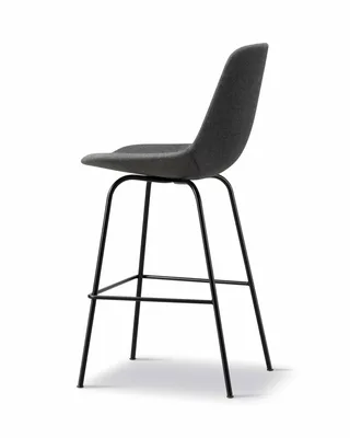 Eyes 4 Leg Barstool by Fredericia in Re-Wool 198, Black, 75 cm – product photo 3 of 4