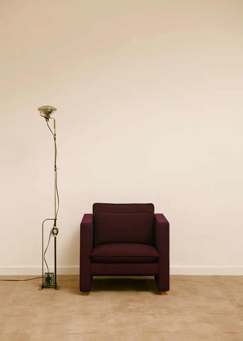 Jota Lounge Chair van Fredericia in Vidar 693, Oak light oil, FSC Mix 70%, Arm cushions not included – sfeerfoto 4 van 10