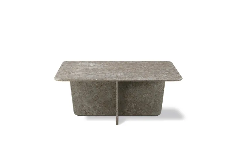 Tableau Coffee Table, 100x100 cm van Fredericia in Dark Atlantico Limestone – productfoto