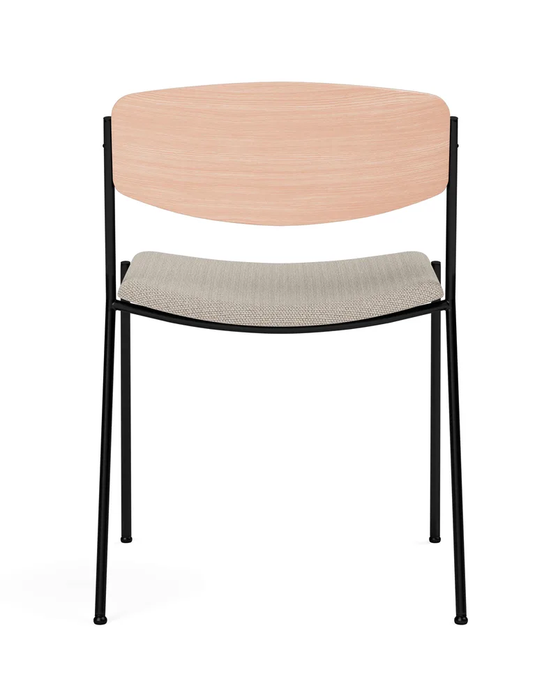 Lynderup Chair Seat upholstered by Fredericia in Connect 60147, Oak lacquer, FSC Mix 70%, Black lacquer – product photo 2 of 4