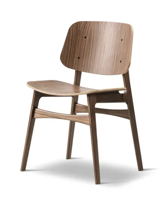 Søborg Wood Base by Fredericia in Walnut lacquer – product photo 1 of 2
