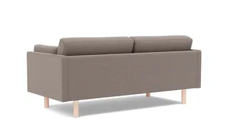 EJ220 Sofa, 2½ seater, 185 cm von Fredericia in Erik 9998 Broken Grey, Oak soap treated, FSC Mix 70% – Produktfoto 3 von 4