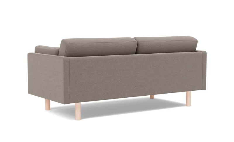 EJ220 Sofa, 2½ seater, 185 cm von Fredericia in Erik 9998 Broken Grey, Oak soap treated, FSC Mix 70% – Produktfoto 3 von 4