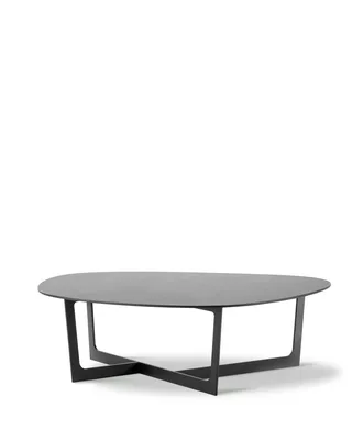Insula Table - Model 5192 by Fredericia in Aluminium, textured black lacquer – product photo 3 of 4
