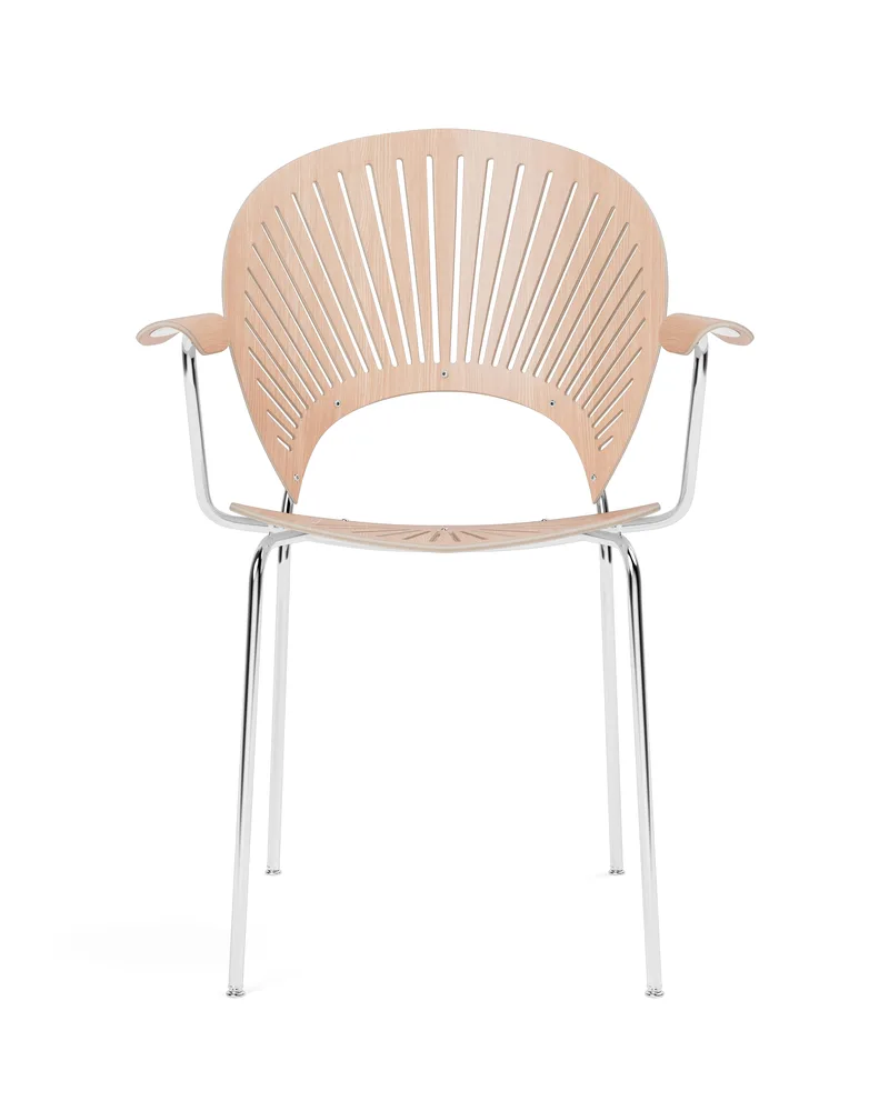 Trinidad Armchair by Fredericia in Oak lacquer, FSC Mix 70%, Chrome – product photo 4 of 4