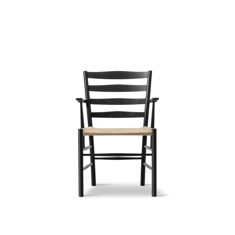 Klint Armchair by Fredericia in Natural paper cord, Oak black lacquer, FSC Mix 70% – product photo 5 of 5