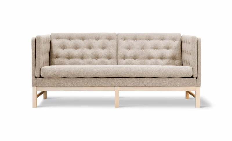 EJ315 Sofa, 2½ seater, 180 cm van Fredericia in Hallingdal 200, Oak soap treated – productfoto