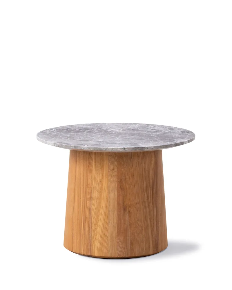 Niveau Coffee Table Ø45 by Fredericia in Tundra Grey, Ash oil treated, FSC Mix 70%, Ø45 cm, height 33 cm – product photo