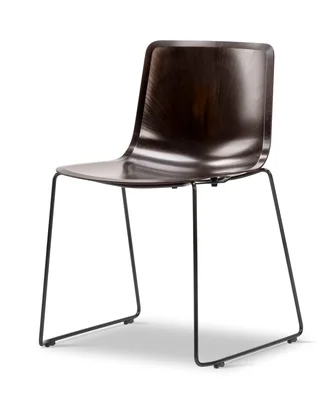 Pato Paper Sledge Chair van Fredericia in Papershell w/black screws, FSC Mix 70%, Black – productfoto 1 van 4
