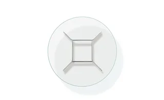 JG Coffee Table von Fredericia in 12 mm tempered glass, Brushed aluminium with clear powder lacq. – Produktfoto 3 von 5