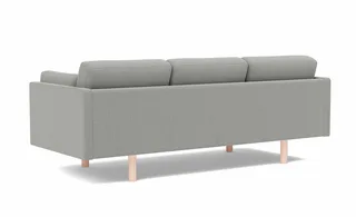 EJ220 Sofa, 3 seater, 212 cm van Fredericia in Re-Wool 128, Oak soap treated, FSC Mix 70% – productfoto 3 van 4
