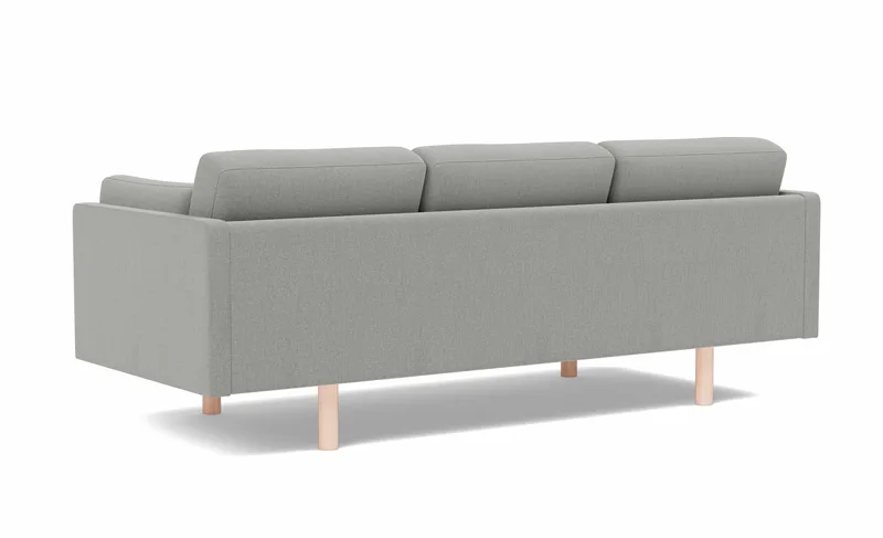 EJ220 Sofa, 3 seater, 212 cm van Fredericia in Re-Wool 128, Oak soap treated, FSC Mix 70% – productfoto 3 van 4