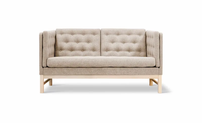EJ315 Sofa, 2 seater, 153 cm van Fredericia in Hallingdal 200, Oak soap treated – productfoto