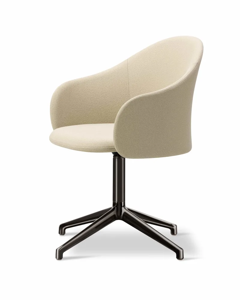 Gomo Armchair Swivel Base 4-star by Fredericia in Mylla 221, Flint – product photo 1 of 2