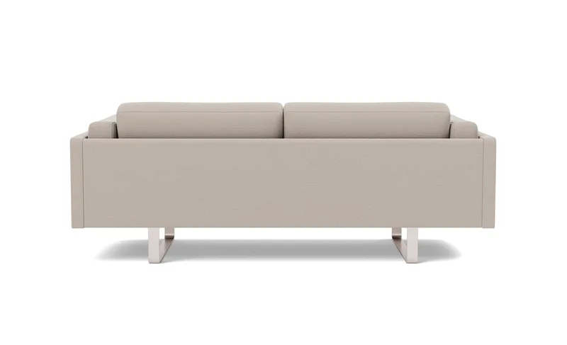 EJ280 Sofa, 2½ seater, 212 cm by Fredericia in Erik 3790 Linen, Brushed chrome, sledge base (High) – product photo 2 of 4