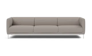 Konami Sofa, 3 seater, 277 cm van Fredericia in Sisu 0125, Stainless steel, brushed – productfoto 4 van 4