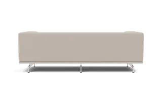 Delphi Sofa, 2 seater, 205 cm by Fredericia in Steelcut Trio, 213, Brushed aluminium – product photo 2 of 4