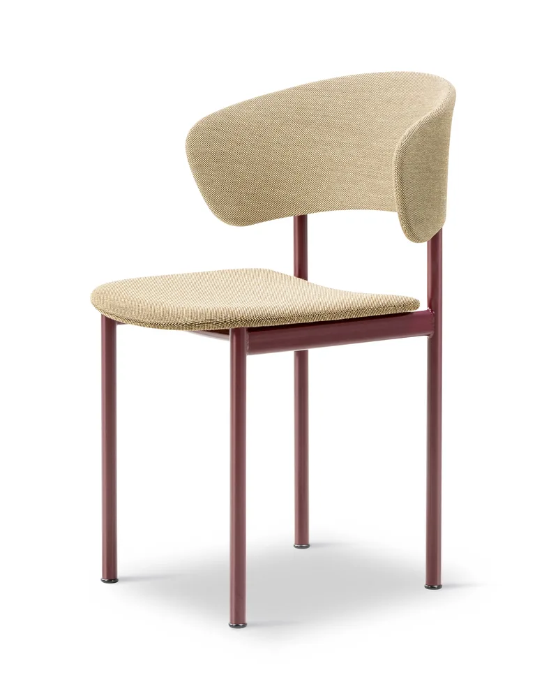 Plan Armchair de Fredericia en Steelcut Quartet 554, Bordeaux – photo du produit 1 sur 4