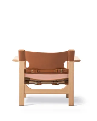 The Spanish Chair by Fredericia in Leather, cognac, Oak light oil, FSC Mix 70% – product photo 3 of 7