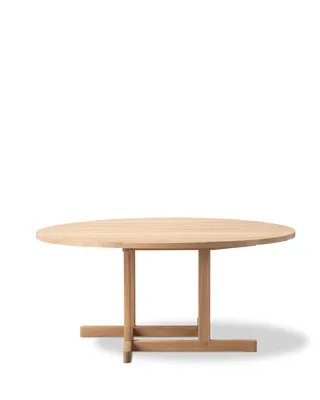 BM80 Mogensen Coffee Table, Ø120 cm de Fredericia en Oak light oil, FSC Mix 70% – photo du produit 2 sur 2