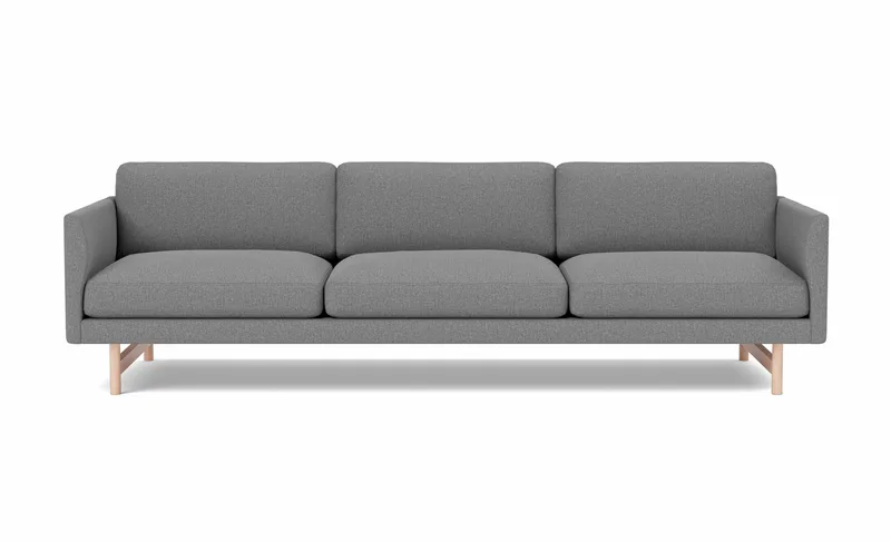 Calmo Sofa, 3 seater, 250 cm by Fredericia in Sunniva 242, Oak lacquer, FSC Mix 70% – product photo