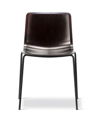 Pato Paper 4 Leg Chair by Fredericia in Papershell w/black screws, FSC Mix 70%, Black – product photo 4 of 4
