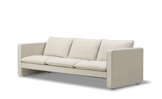 Jota Sofa, 3 seater, 231 cm van Fredericia in Vidar 146, Oak light oil, FSC Mix 70%, Arm cushions not included – productfoto 1 van 4