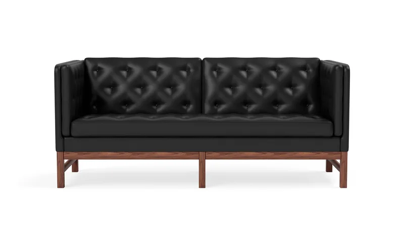 EJ315 Sofa, 2½ seater, 180 cm van Fredericia in Leather Omni 301, Black, Walnut oil treated – productfoto 4 van 4