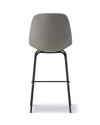 Eyes 4 Leg Barstool by Fredericia in Re-Wool 128, Black, 75 cm – product photo 2 of 4