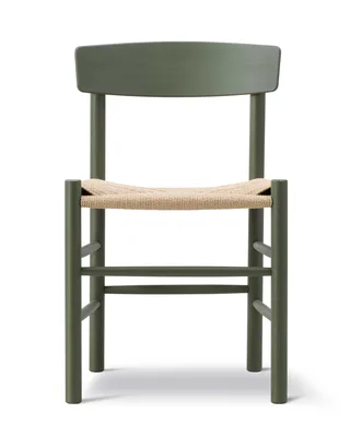 J39 Mogensen Chair von Fredericia in Natural paper cord, Beech khaki green, FSC Mix 70% – Produktfoto 7 von 7