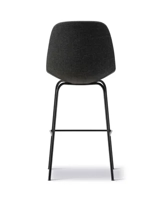 Eyes 4 Leg Barstool by Fredericia in Re-Wool 198, Black, 75 cm – product photo 2 of 4