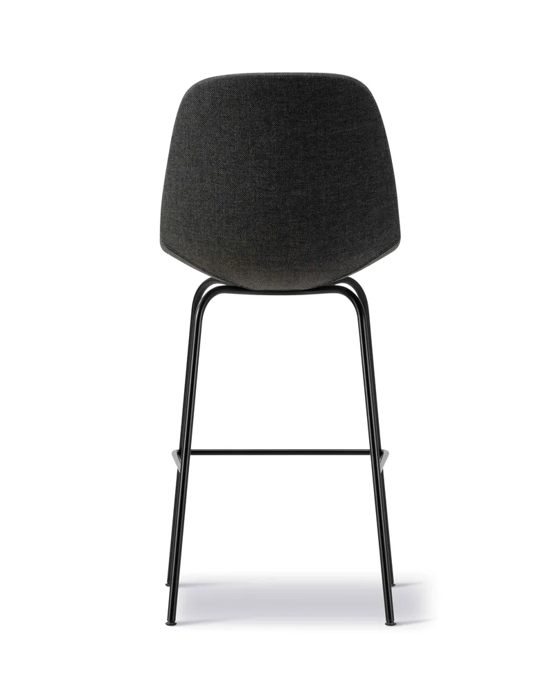 Eyes 4 Leg Barstool by Fredericia in Re-Wool 198, Black, 75 cm – product photo 2 of 4