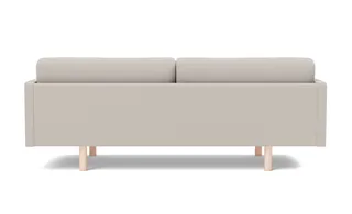 EJ220 Sofa, 3 seater, 212 cm by Fredericia in Erik 3790 Linen, Oak soap treated, FSC Mix 70% – product photo 2 of 4