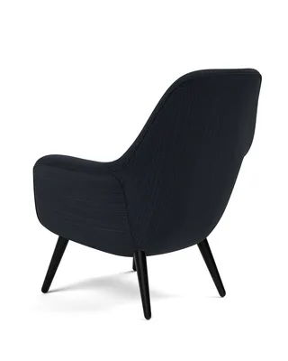 Swoon Lounge Petit Wood base van Fredericia in Sunniva 192, Oak black lacquer FSC Mix 70% – productfoto 3 van 4