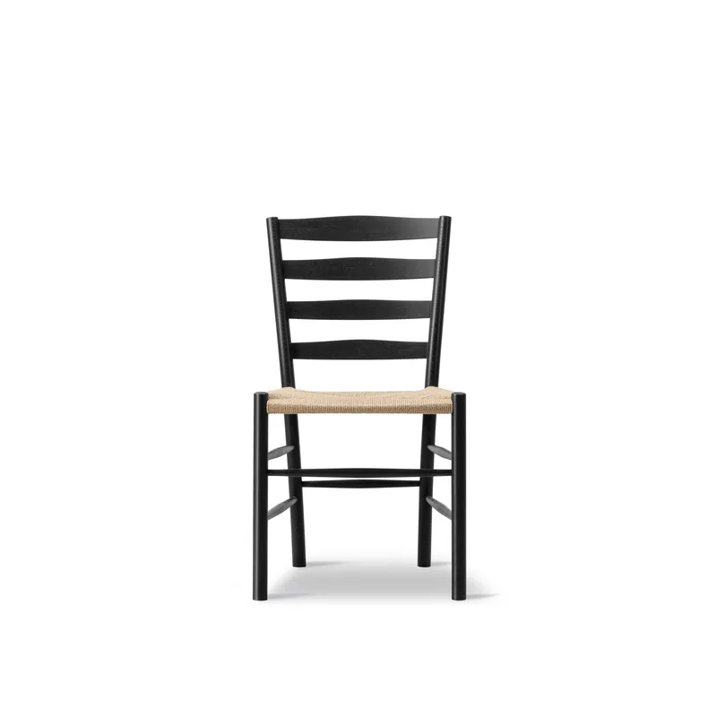 Klint Chair by Fredericia in Natural paper cord, Oak black lacquer, FSC Mix 70% – product photo 5 of 5