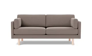 EJ220 Sofa, 2½ seater, 185 cm von Fredericia in Erik 9998 Broken Grey, Oak soap treated, FSC Mix 70% – Produktfoto 4 von 4