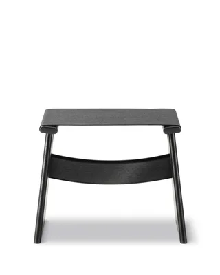 Seto Stool de Fredericia en Black canvas, Oak black lacquer, FSC Mix 70% – photo du produit 5 sur 5