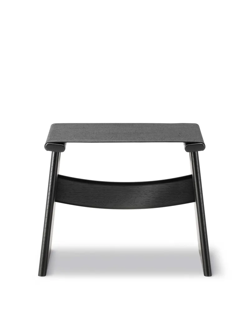 Seto Stool de Fredericia en Black canvas, Oak black lacquer, FSC Mix 70% – photo du produit 5 sur 5