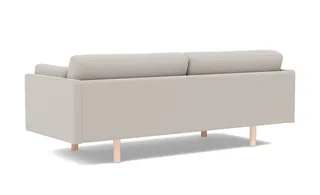 EJ220 Sofa, 3 seater, 212 cm by Fredericia in Erik 3790 Linen, Oak soap treated, FSC Mix 70% – product photo 3 of 4