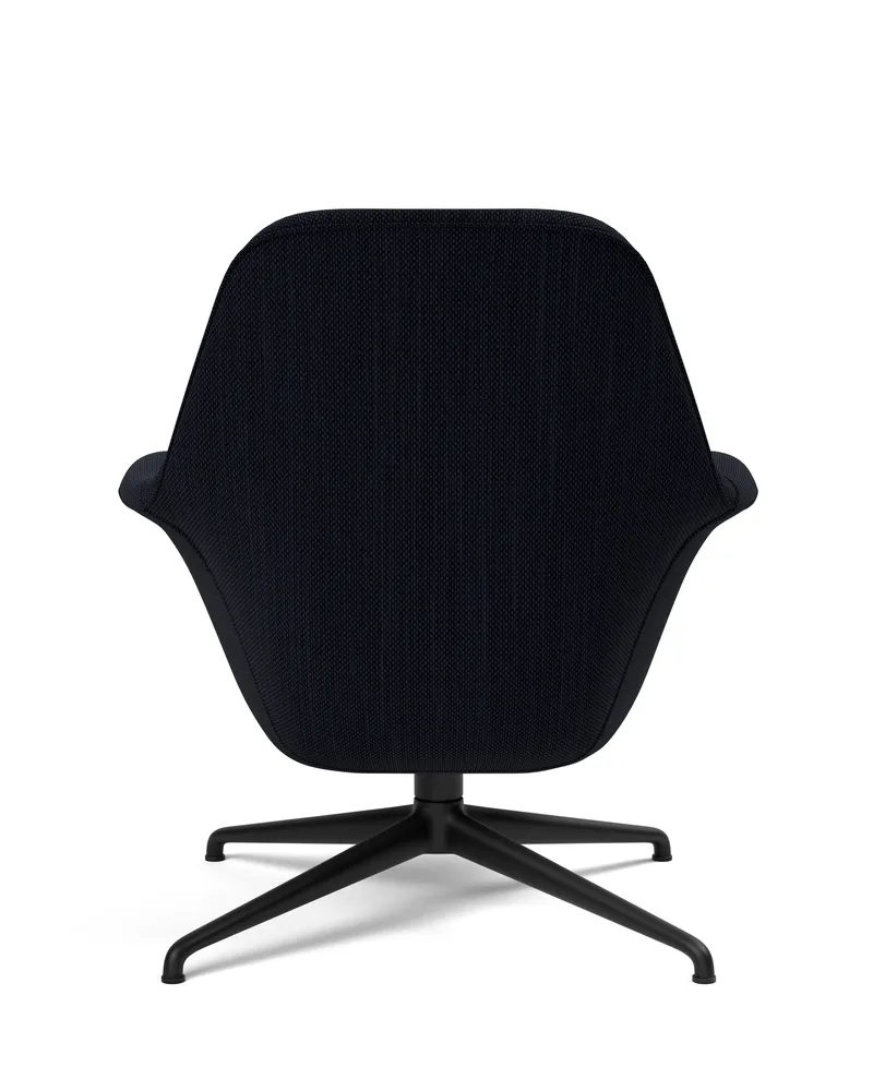 Swoon Lounge Petit Swivel base van Fredericia in Sunniva 192, Swivel base black – productfoto 2 van 4