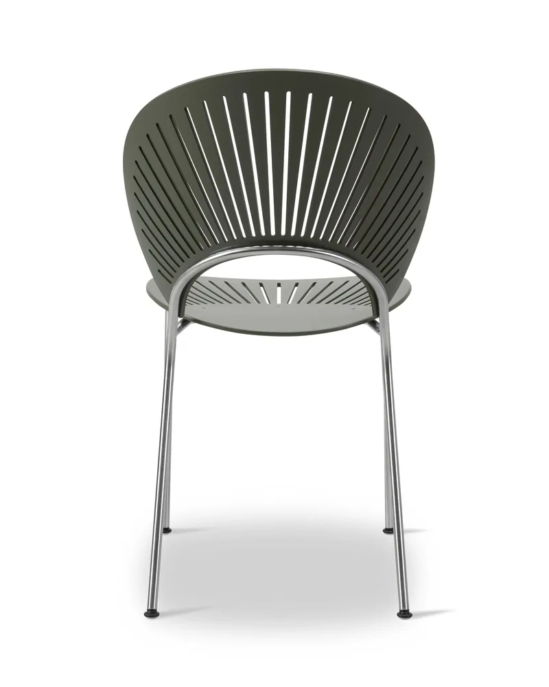 Trinidad de Fredericia en Beech khaki green, FSC Mix 70%, Chrome – photo du produit 5 sur 7