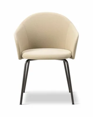 Gomo Armchair Tube Base von Fredericia in Mylla 221, Flint – Produktfoto 2 von 2